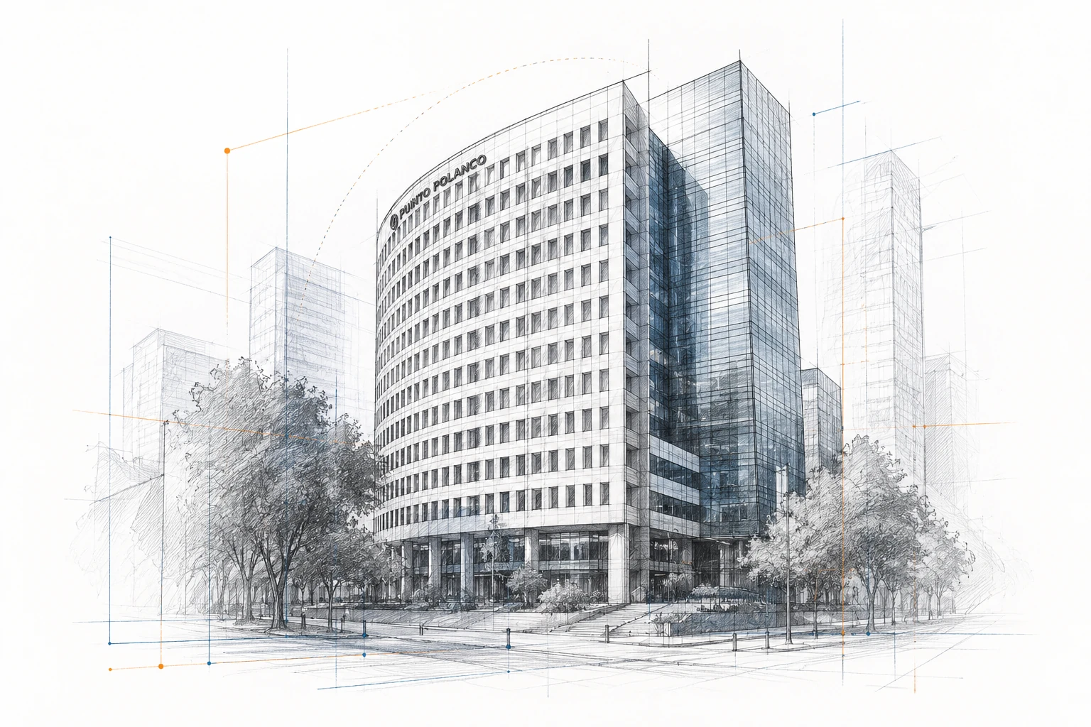 Edificio corporativo Punto Polanco, sede de Grupo Intertic