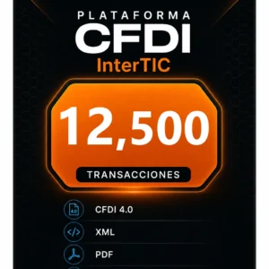 Paquete de 12500 transacciones para emisión de CFDI