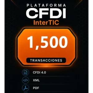 Paquete de  1500 transacciones para emisión de CFDI