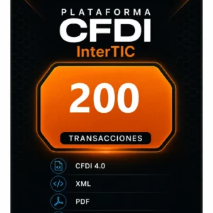 Paquete de  200 transacciones para emisión de CFDI