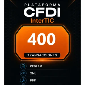 Paquete de  400 transacciones para emisión de CFDI