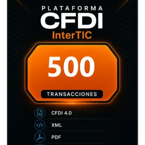 Paquete de  500 transacciones para emisión de CFDI