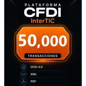 Paquete de 50000 transacciones para emisión de CFDI