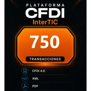 Paquete de  750 transacciones para emisión de CFDI