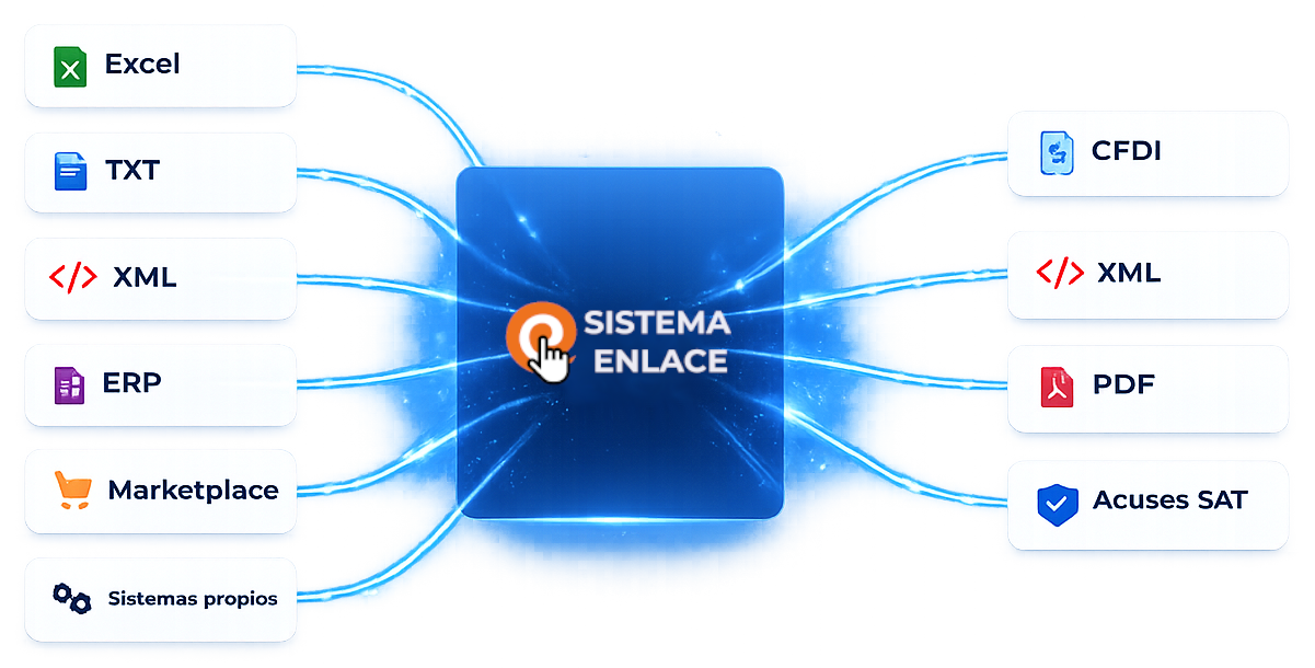 Sistema Enlace - Flujo de automatización CFDI